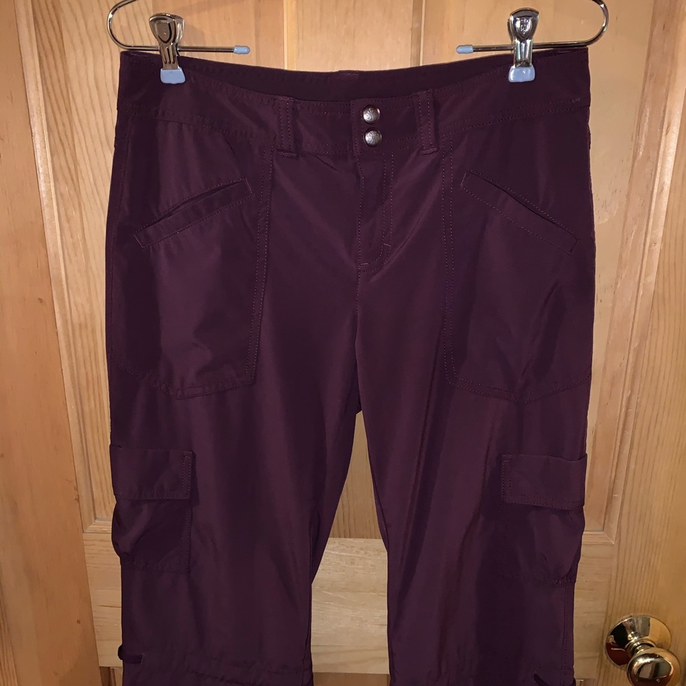 Athleta Purple Cropped Cargo Pants